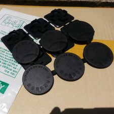 바퀴용공캡 검정6구 (박스5000구) (구형)